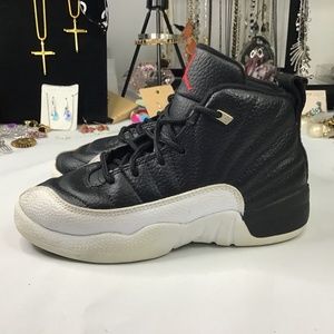 Jordan 12 Retro Playoffs (2022) kids - 151186-006-US black/red/white 13c